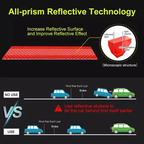 High Intensity Warning Safety Reflector Trunk Strips
