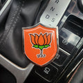 3D Lotus Metal Sticker Decal (7x5.5 cm)