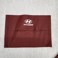 Car Tissue Bag Organiser with Logo (Maroon Color)