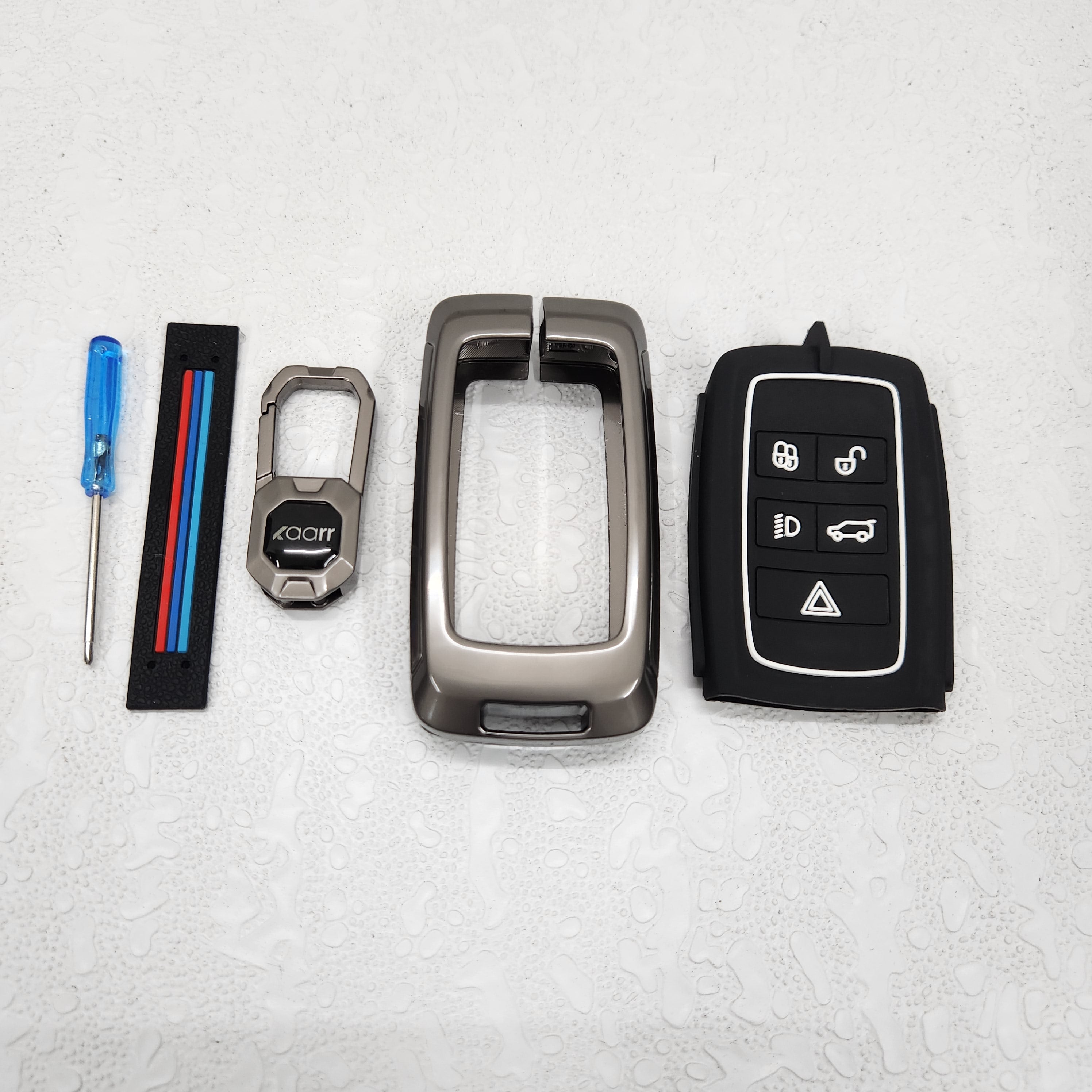 Jaguar/Land Rover v1.0 Premium Metal Alloy Keycase with Holder & Rope Chain