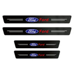 EmblazeR - Carbon Fiber Door Sill Protector 9Pcs