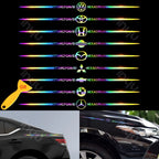 Star Of David Laser Reflective Car Sticker 2 Pcs
