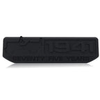 3D Jeep 75th Anniversary Metal Sticker Decal Black