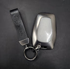 Tata Harrier/Nexon/Safari/Altroz New Key Luxury Metal Alloy Leather Keycase with Holder & Rope Chain