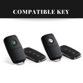 Skoda/Volkswagen Old Flip Key Carbon Abs Keycase with Chain
