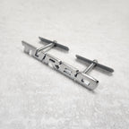 Turbo Silver Grille Metal Emblem (14.9 x 3.2 cm)