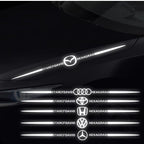 Star Of David Laser Reflective Car Sticker 2 Pcs