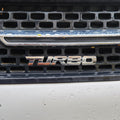 Turbo Silver Grille Metal Emblem (14.9 x 3.2 cm)