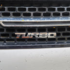 Turbo Silver Grille Metal Emblem (14.9 x 3.2 cm)
